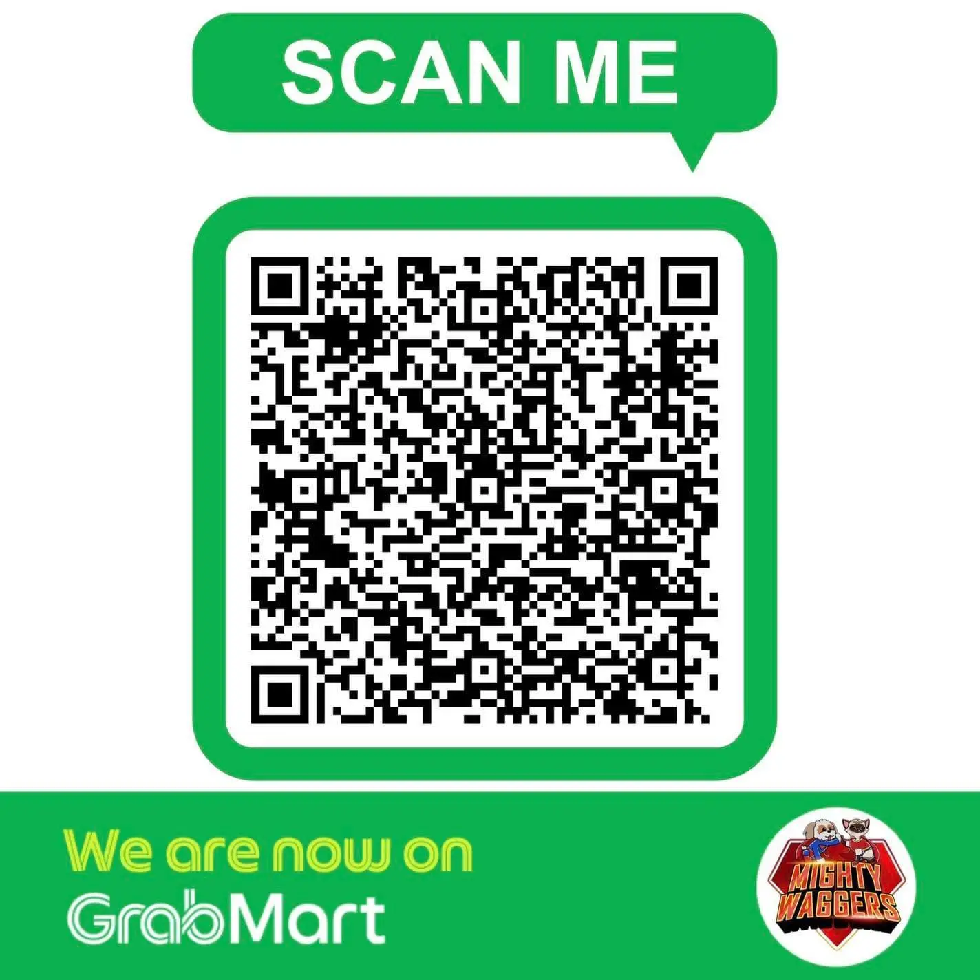 Mighty Waggers GrabMart QR