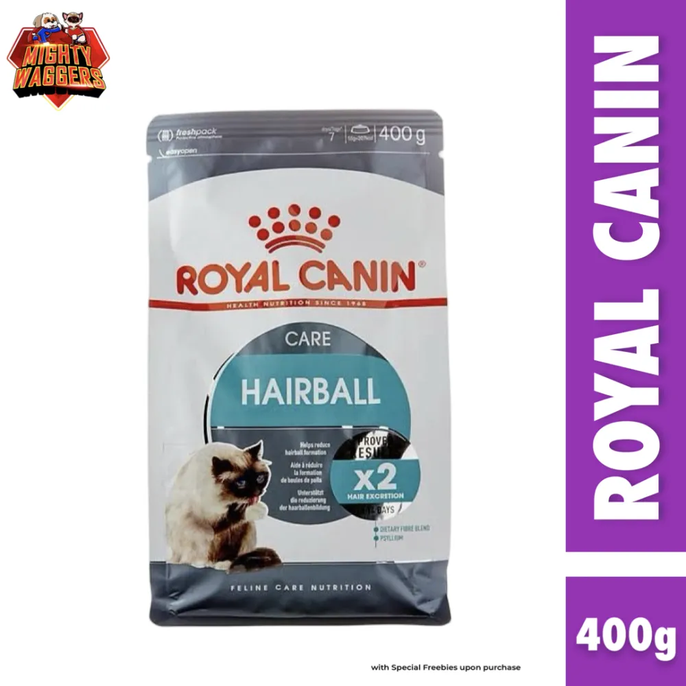 Royal Canin Hairball Care Dry Cat Food 400g bag