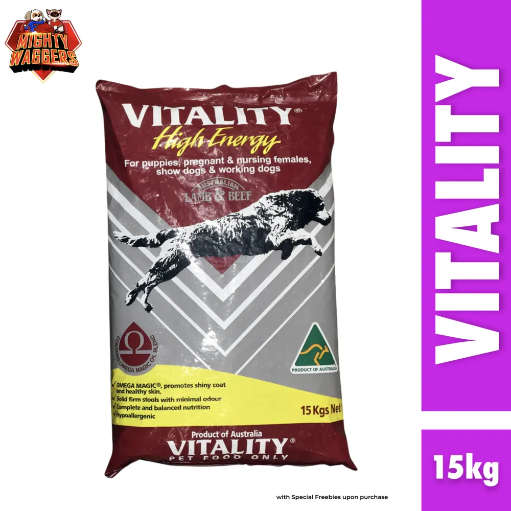 Vitality High Energy Puppy Snack Dog Food 15 kg
