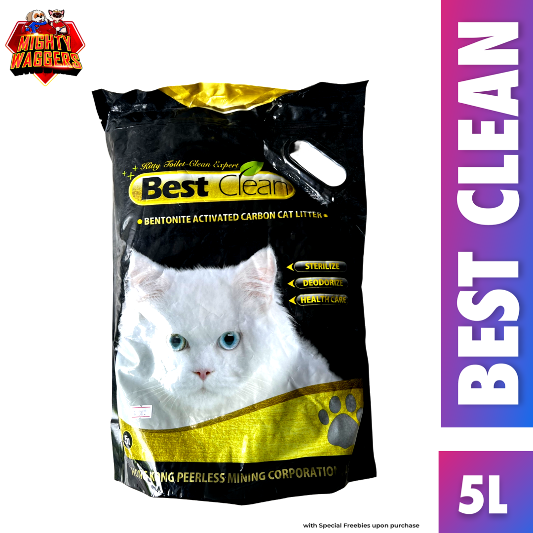 Best Clean Bentonite Activated Carbon Cat Litter for deodorizing and health care (5L)