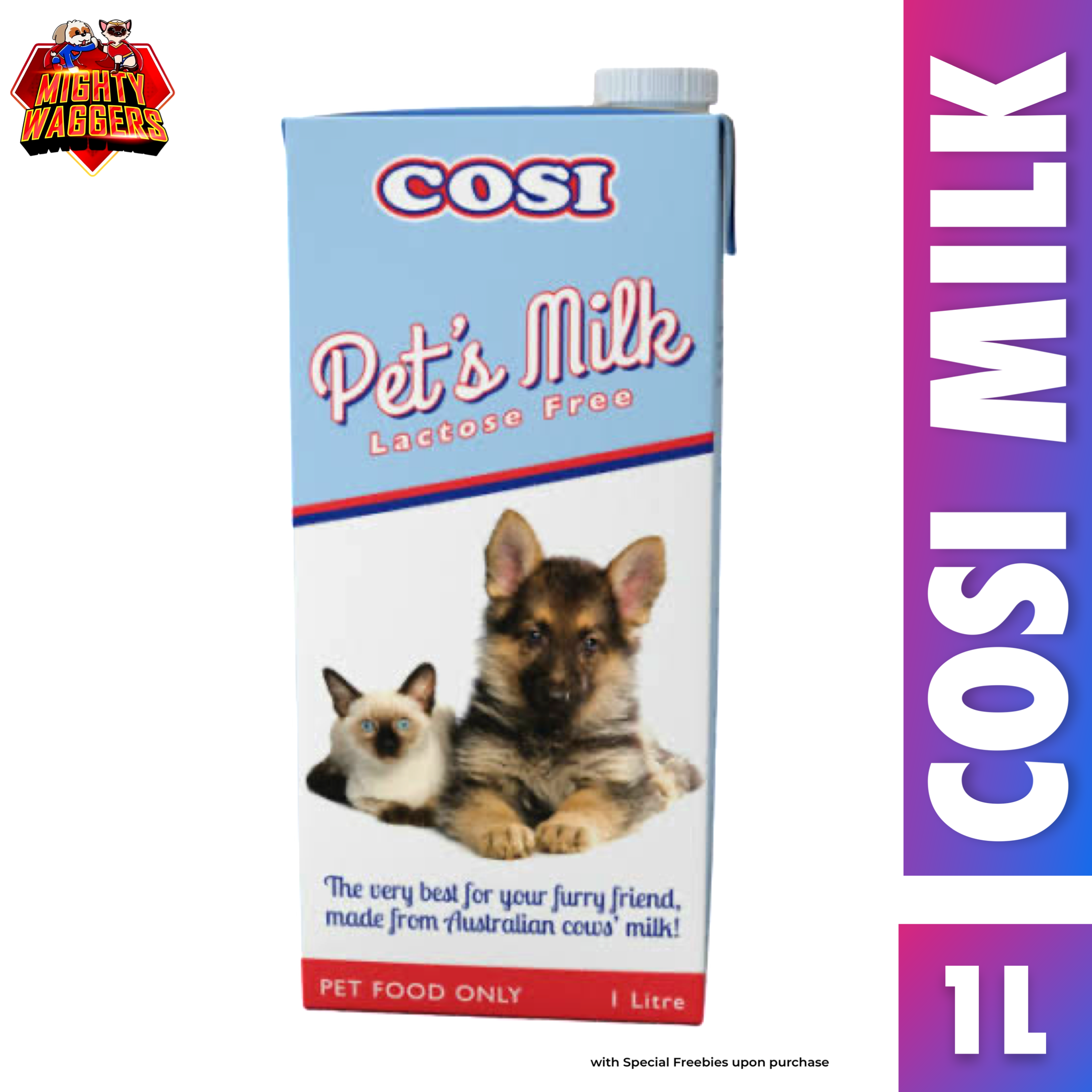 COSI Pet's Milk - Lactose-Free Pet Food (1 Liter)