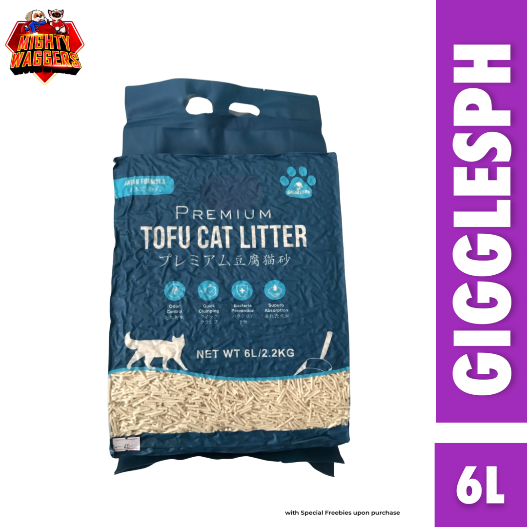 GigglesPH Premium Tofu Cat Litter (Original Scent) with quick clumping, odor control, and bacteria prevention