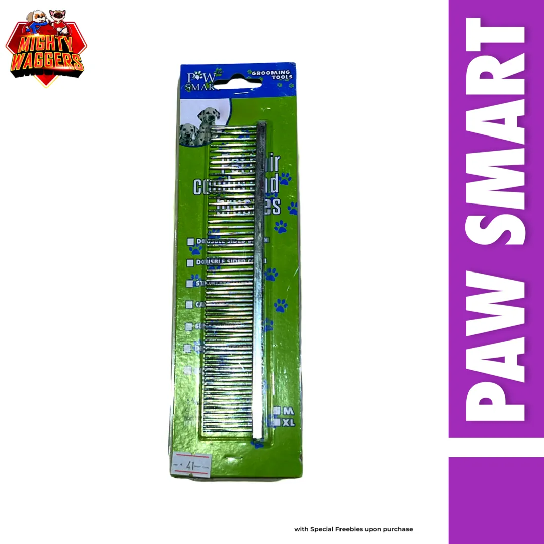 PawSmart Stainless Steel Pet Grooming Comb for Dogs