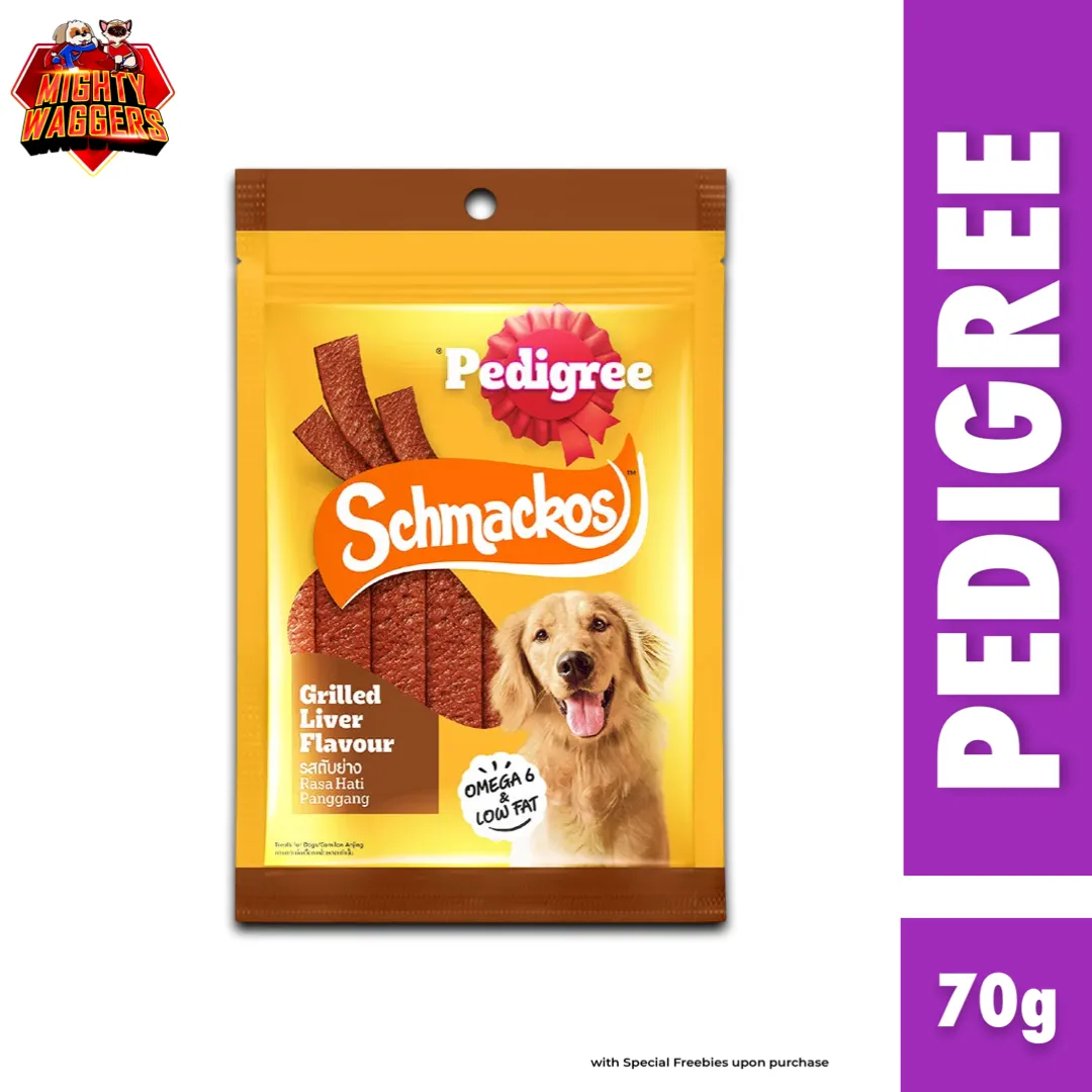 Pedigree Schmakos soft dog treats in Grilled Liver Flavor (70g)