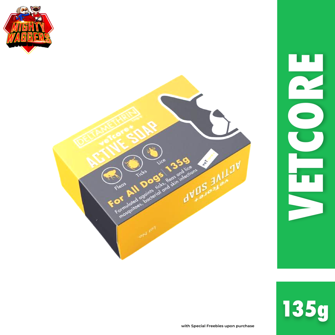Vetcore Active Soap (135g) - Anti-Flea, Tick, Lice & Skin Infections